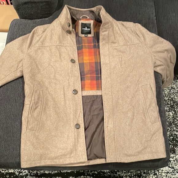 London Fog Beige Peacoat - Mens L *Never Worn*, Beige / Light Brown Color - Picture 1 of 4